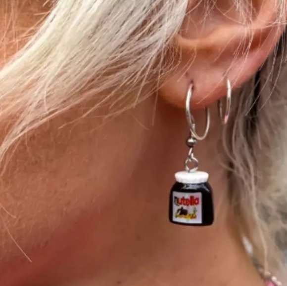 Nutella Resin Earrings - Picture 2 of 5